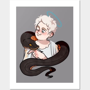 Good omens Aziraphale Crowley Posters and Art